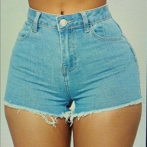 Denim shorts